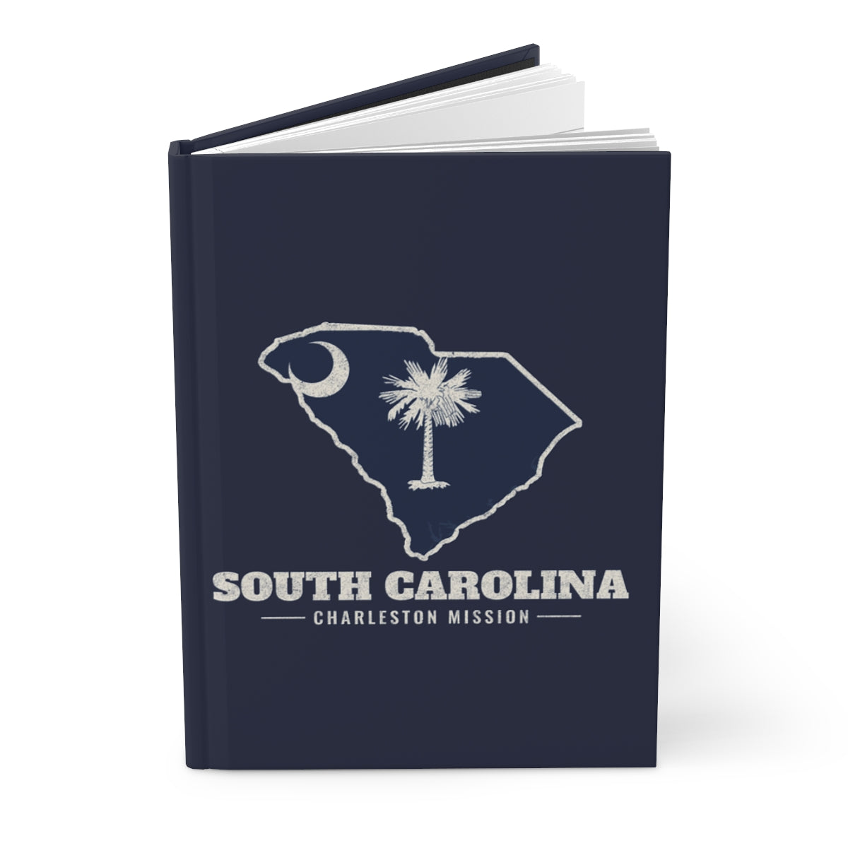South Carolina Charleston Mission flag map journal by Weak Things view 3