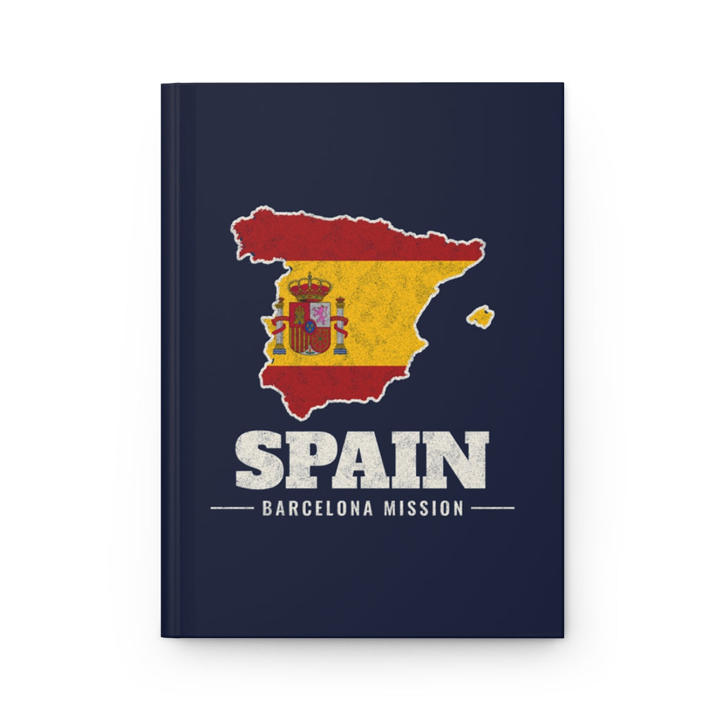 Spain Barcelona Mission flag map journal by Weak Things