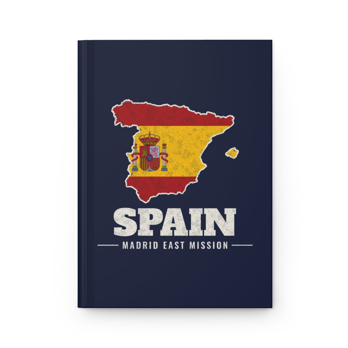 Spain Madrid East Mission flag map journal by Weak Things