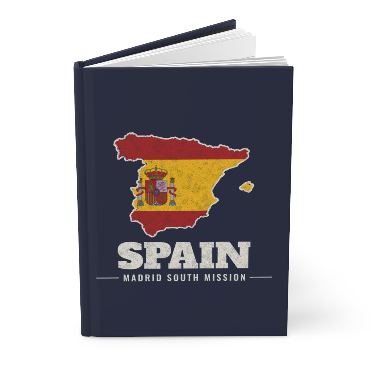 Spain Madrid South Mission flag map journal by Weak Things view 3