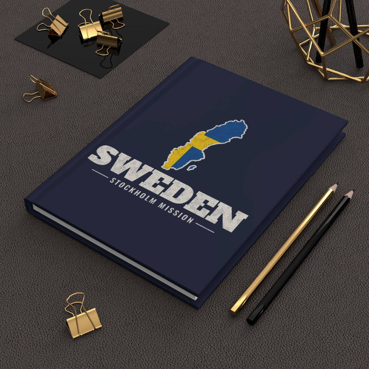 Sweden Stockholm Mission flag map journal by Weak Things view 2