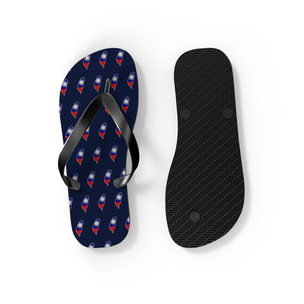 Taiwan Mission flag map flip flops by Weak Things view 4