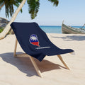 Taiwan Taipei Mission flag map beach towel by Weak Things