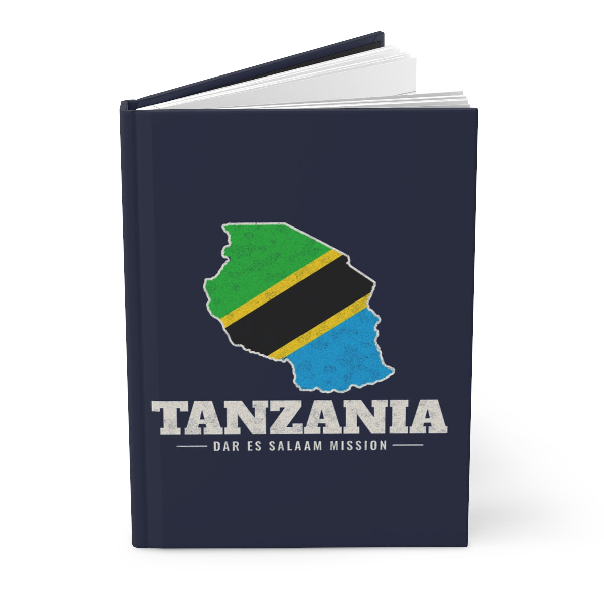 Tanzania Dar es Salaam Mission flag map journal by Weak Things view 3