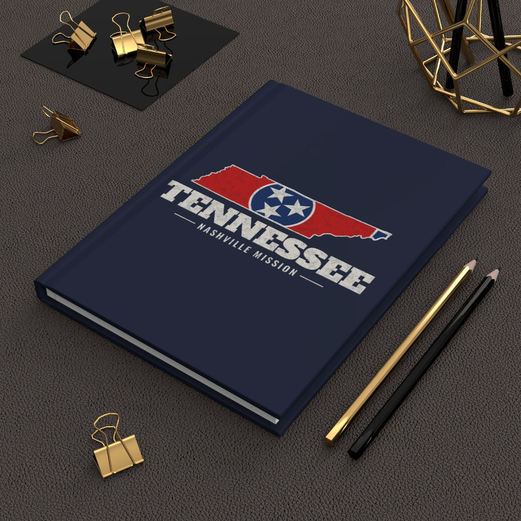Tennessee Nashville Mission flag map journal by Weak Things view 2