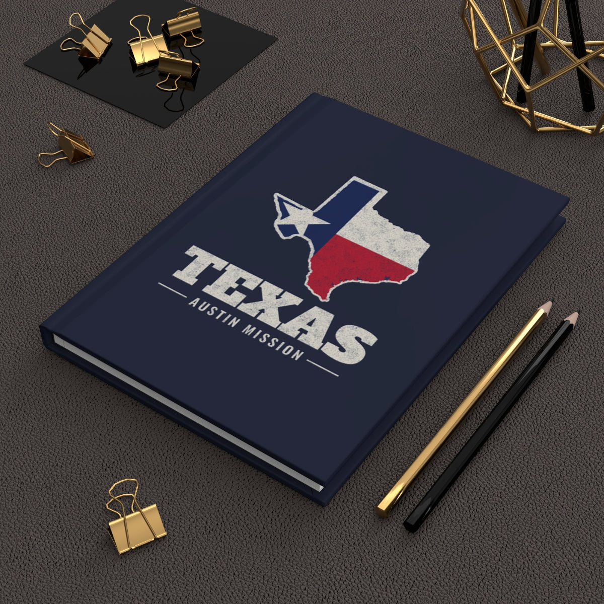 Texas Austin Mission flag map journal by Weak Things view 2