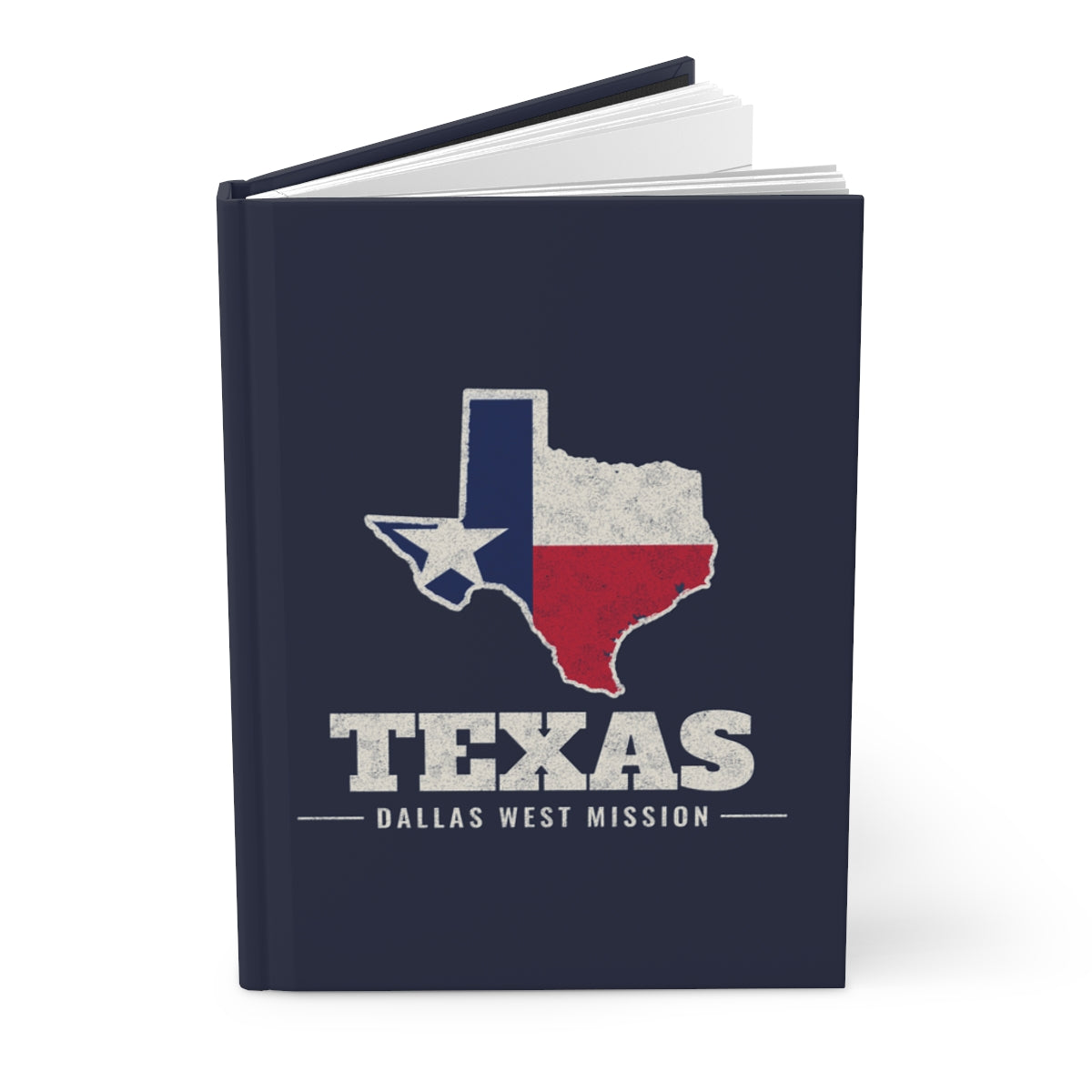 Texas Dallas West Mission flag map journal by Weak Things view 3