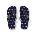 Texas Mission flag map flip flops by Weak Things view 2
