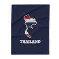Thailand Bangkok East Mission flag map fleece blanket by Weak Things