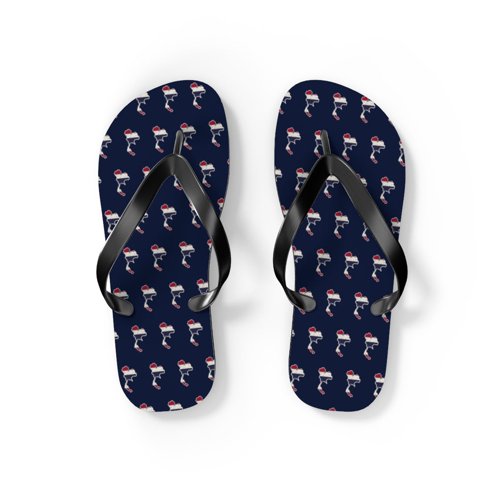 Thailand Mission flag map flip flops by Weak Things view 2