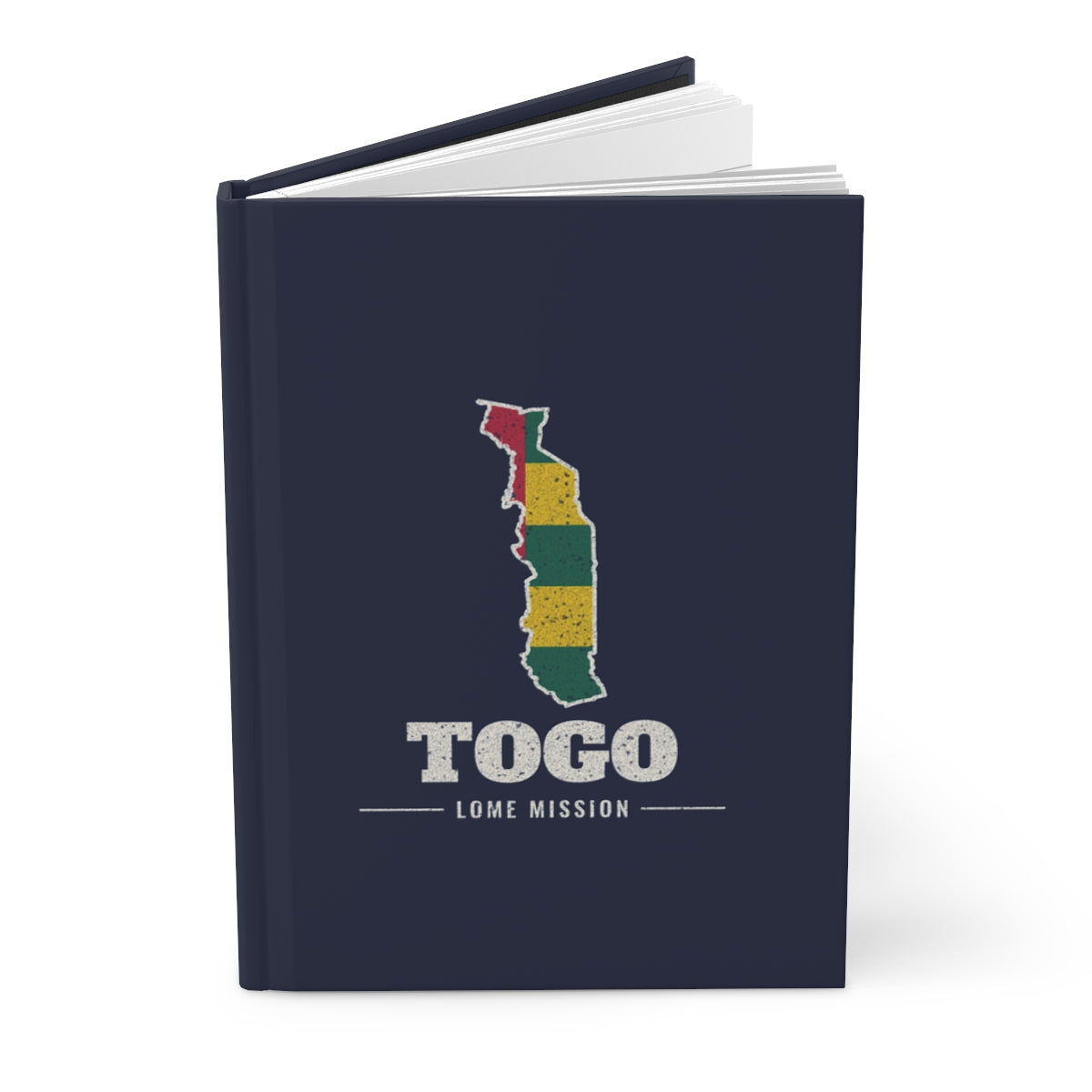 Togo Lome Mission flag map journal by Weak Things view 3