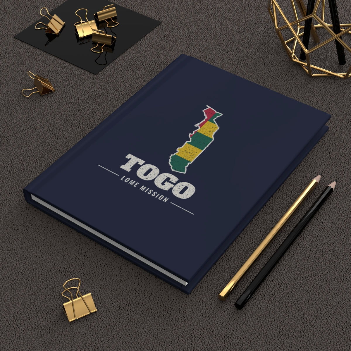 Togo Lome Mission flag map journal by Weak Things view 2