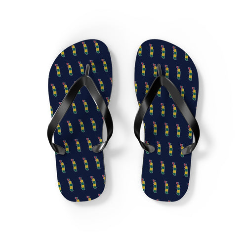 Togo Mission flag map flip flops by Weak Things view 2