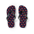 Tonga Mission flag map flip flops by Weak Things view 2