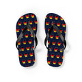 Turkey Mission flag map flip flops by Weak Things view 2