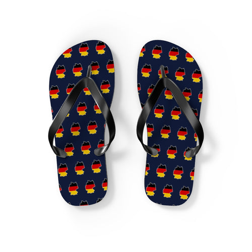 Turkey Mission flag map flip flops by Weak Things view 2