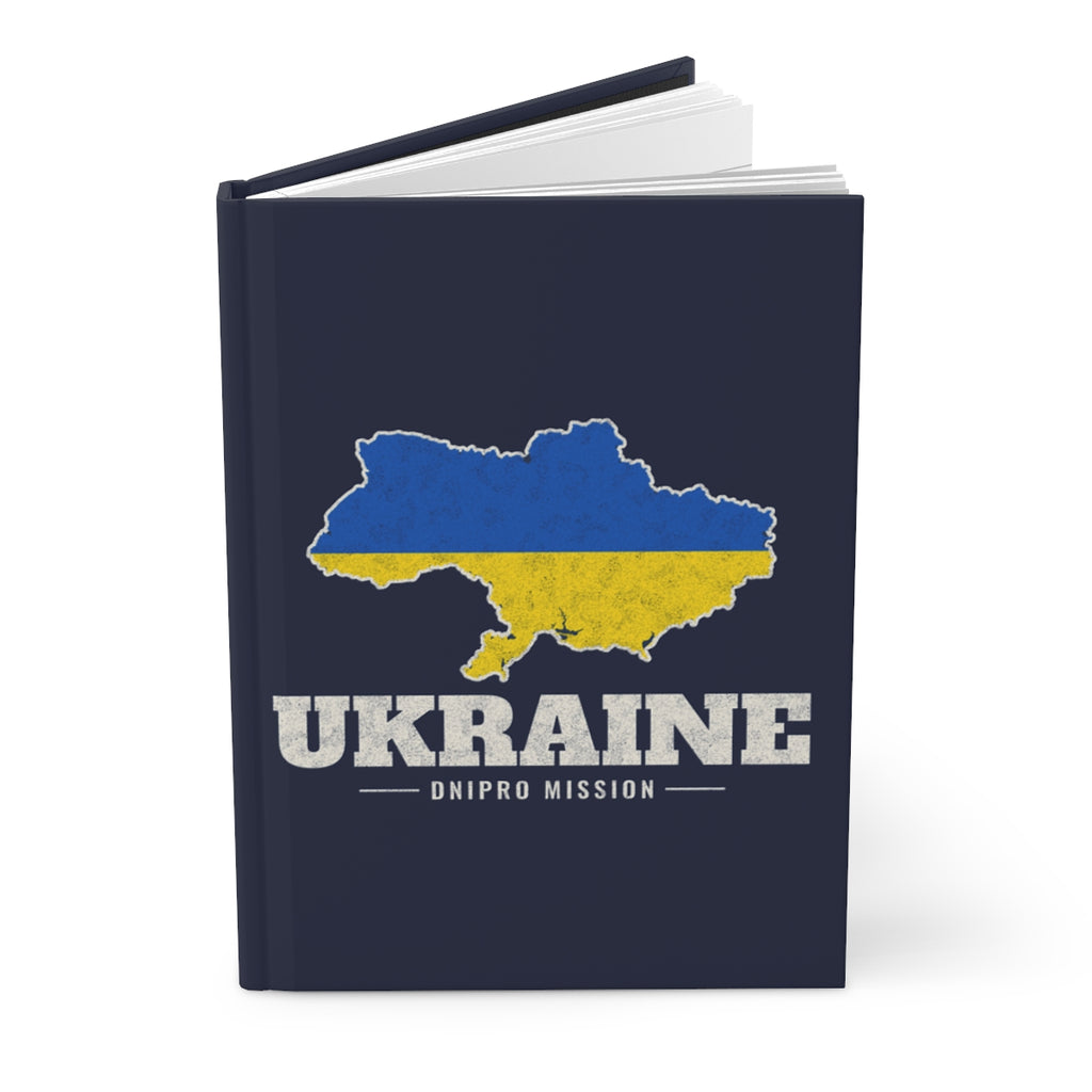 Ukraine Dnipro Mission flag map journal by Weak Things view 3