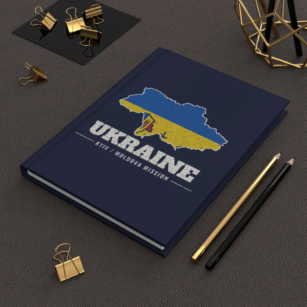 Ukraine Kyiv/Moldova Mission flag map journal by Weak Things view 2