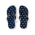 Ukraine Mission flag map flip flops by Weak Things view 2