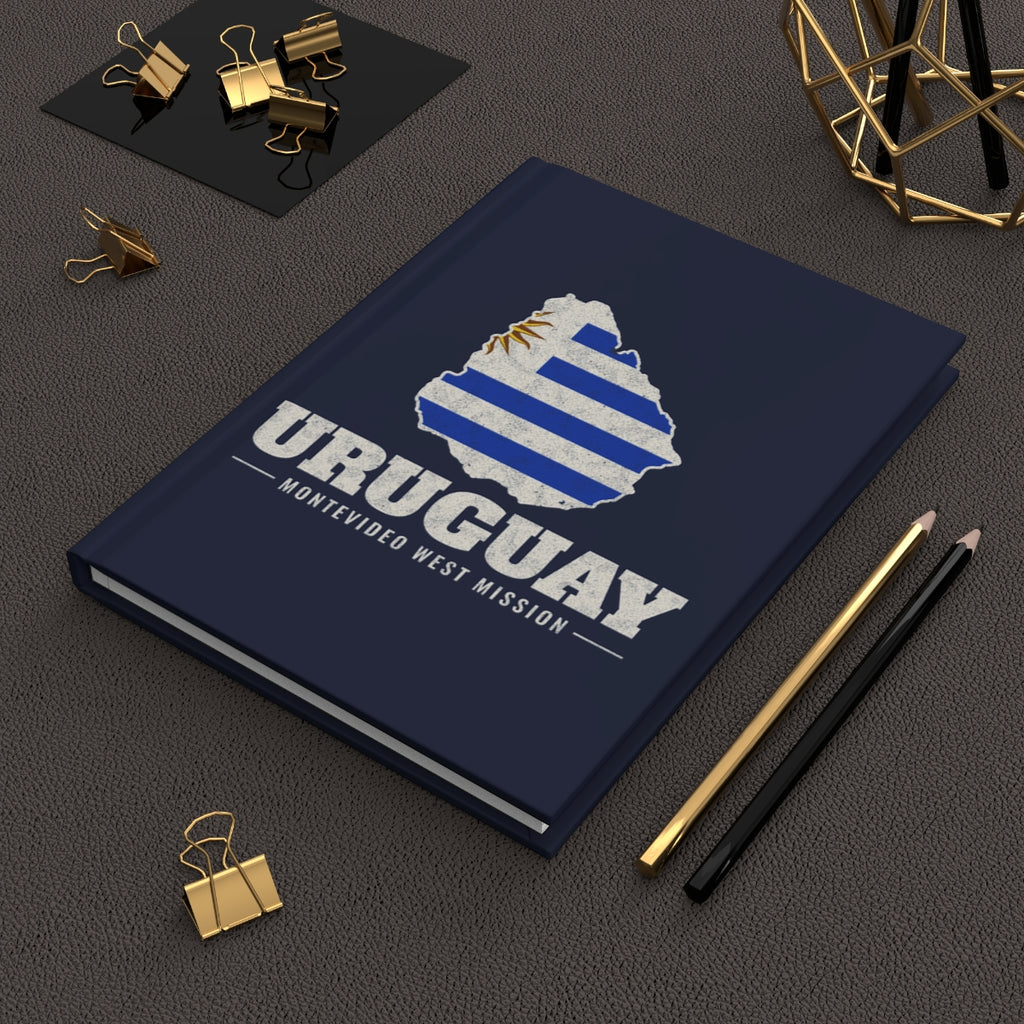 Uruguay Montevideo West Mission flag map journal by Weak Things view 2