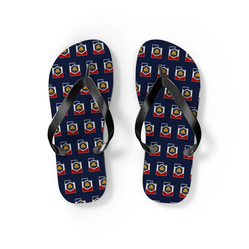 Utah Mission flag map flip flops by Weak Things view 2