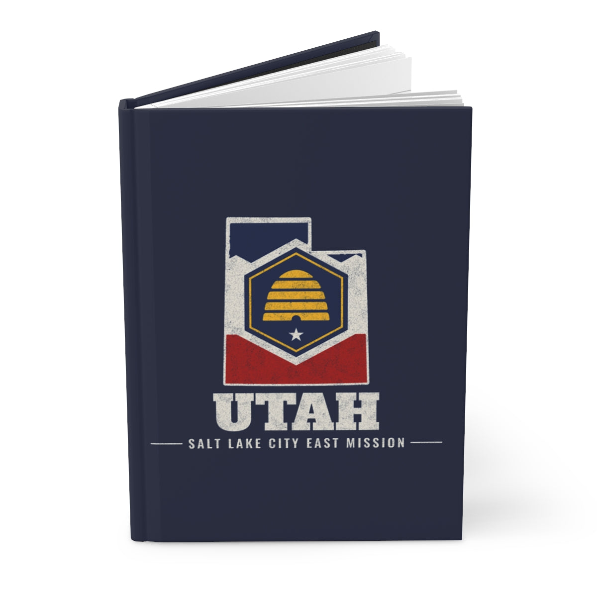 Utah Salt Lake City East Mission flag map journal by Weak Things view 3