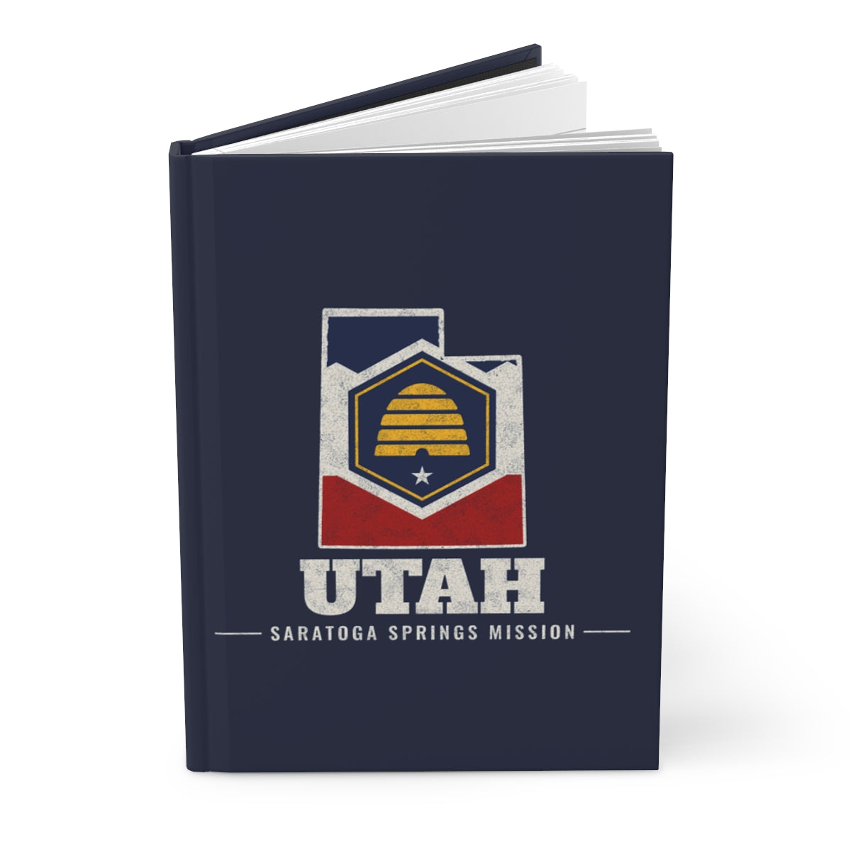 Utah Saratoga Springs Mission flag map journal by Weak Things view 3
