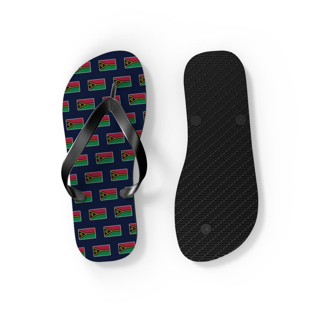 Vanuatu Mission flag map flip flops by Weak Things view 4