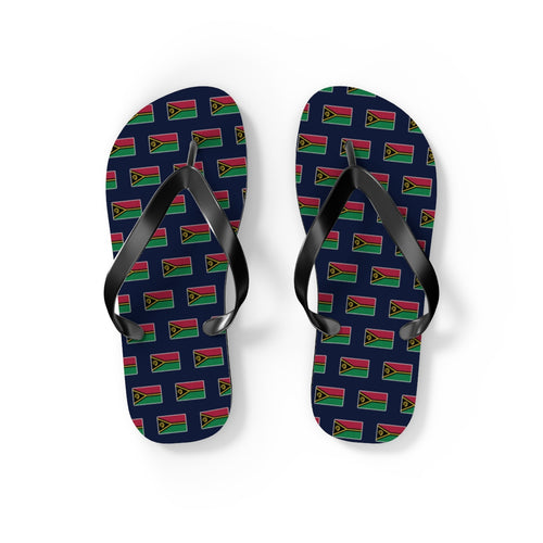 Vanuatu Mission flag map flip flops by Weak Things view 2
