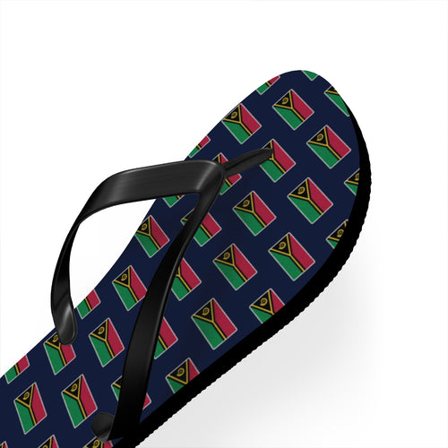 Vanuatu Mission flag map flip flops by Weak Things view 3