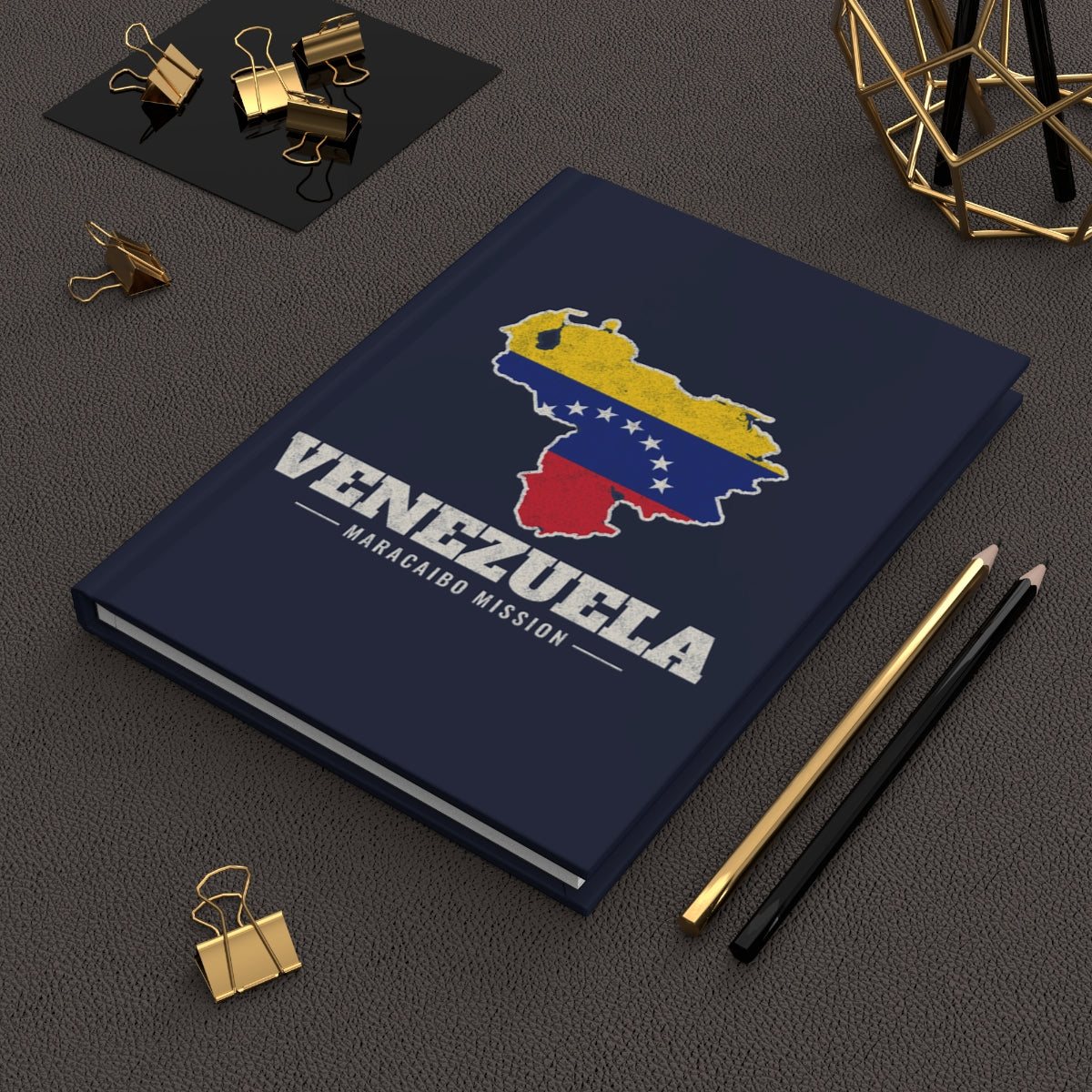 Venezuela Maracaibo Mission flag map journal by Weak Things view 2