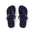 Vietnam Mission flag map flip flops by Weak Things view 2