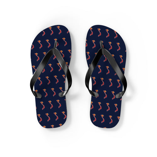 Vietnam Mission flag map flip flops by Weak Things view 2