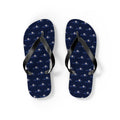 Virginia Mission flag map flip flops by Weak Things view 2
