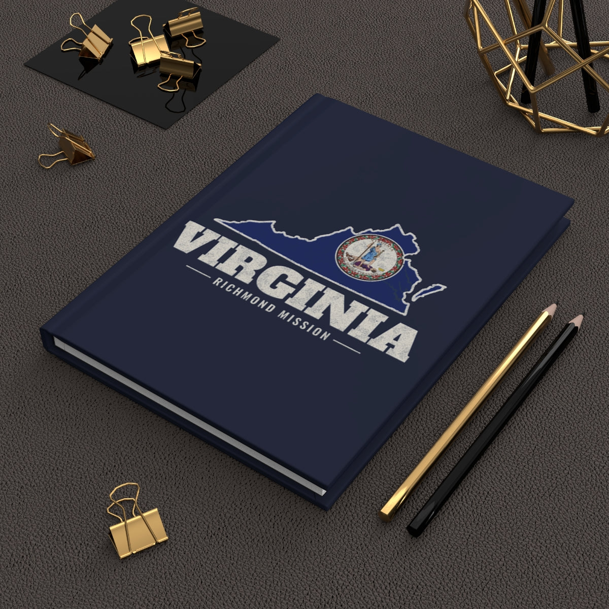 Virginia Richmond Mission flag map journal by Weak Things view 2