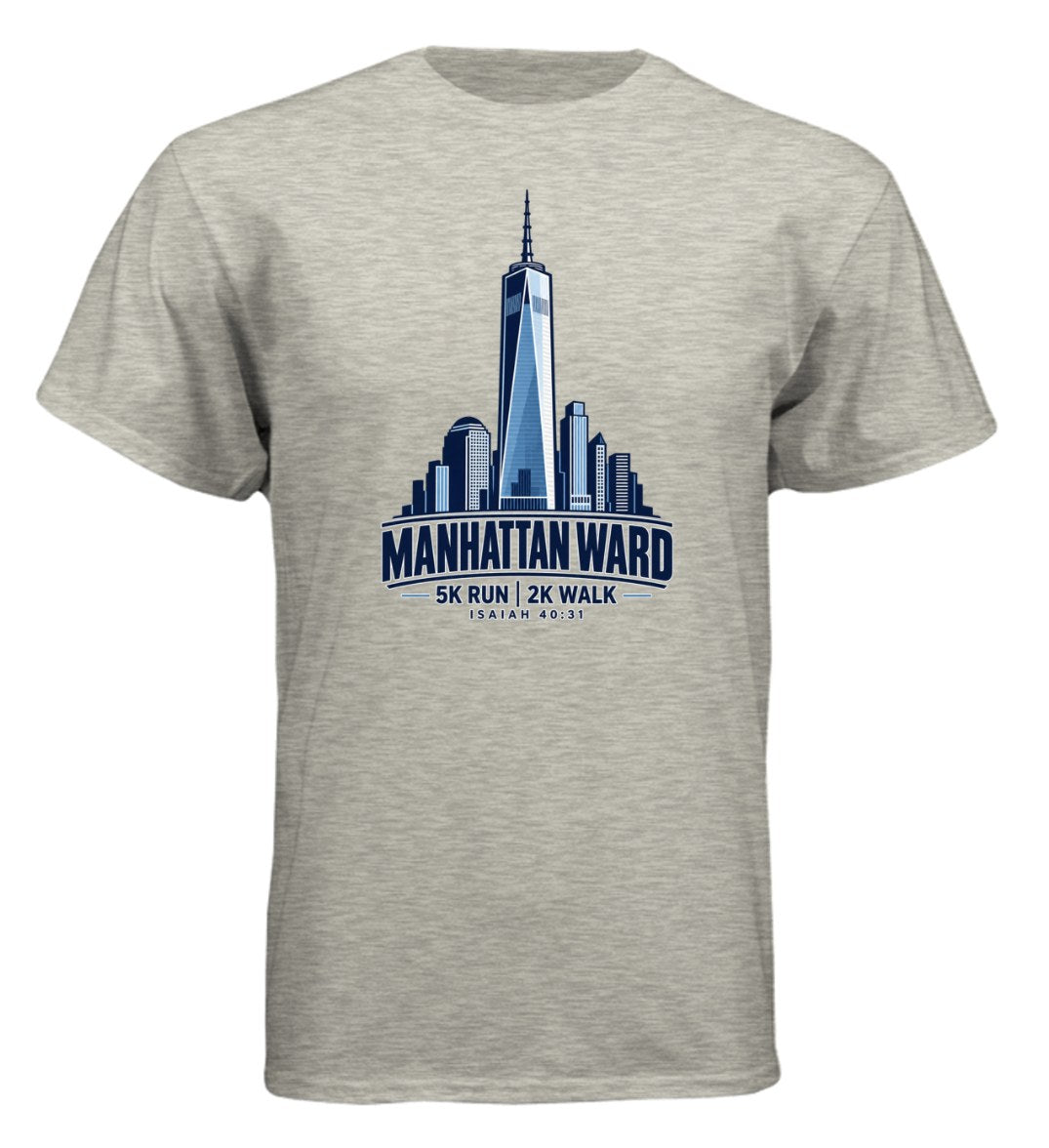 Manhattan Ward 5K run group shirt