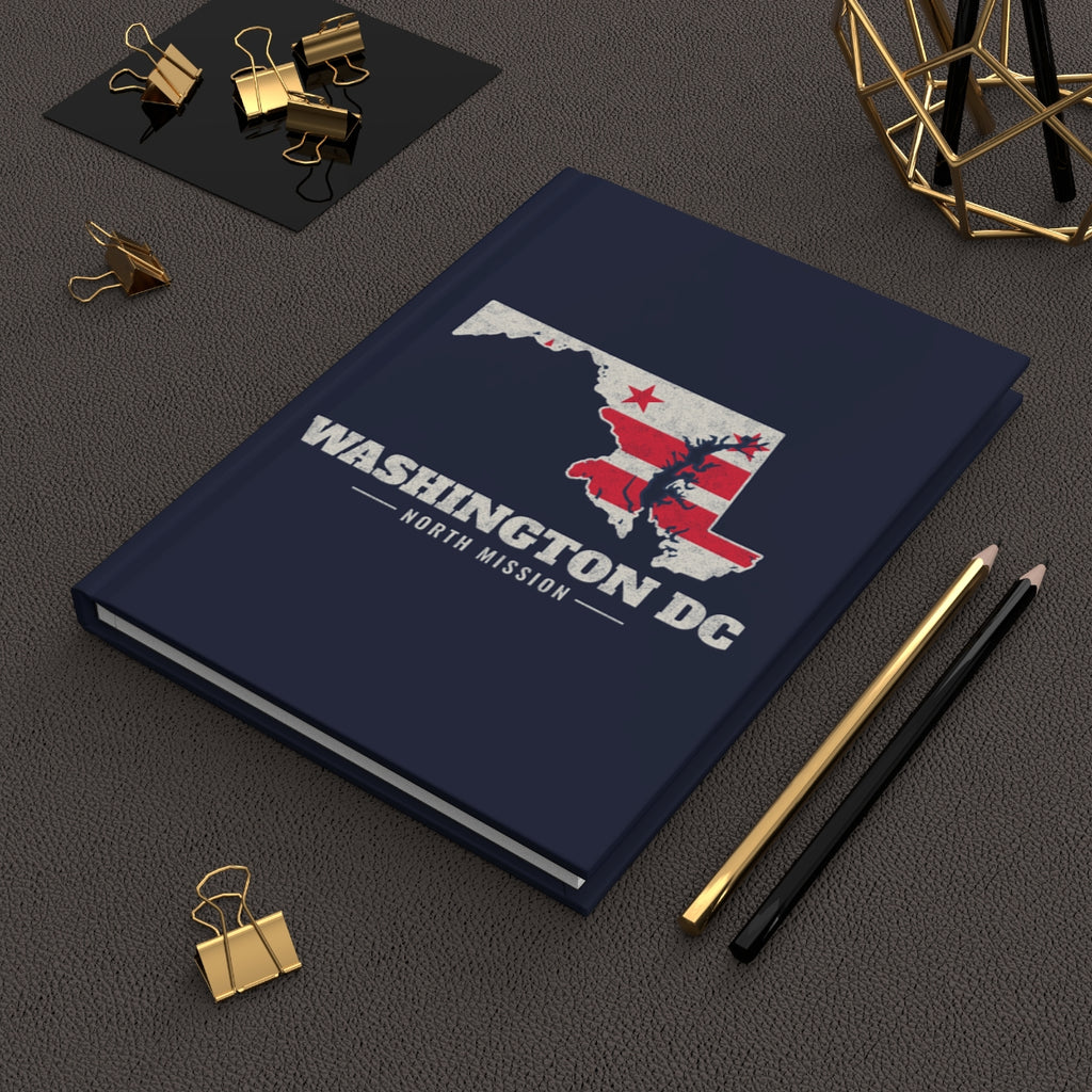 Washington DC North Mission flag map journal by Weak Things view 2