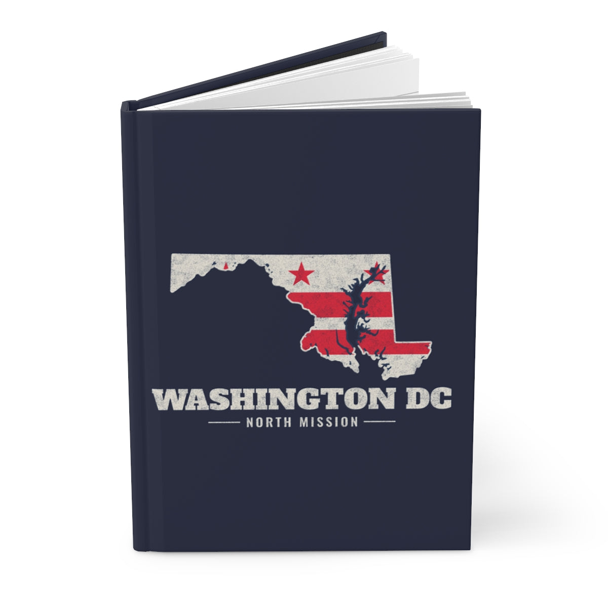 Washington DC North Mission flag map journal by Weak Things view 3