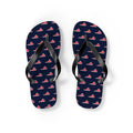 Washington DC South Mission flag map flip flops by Weak Things view 2