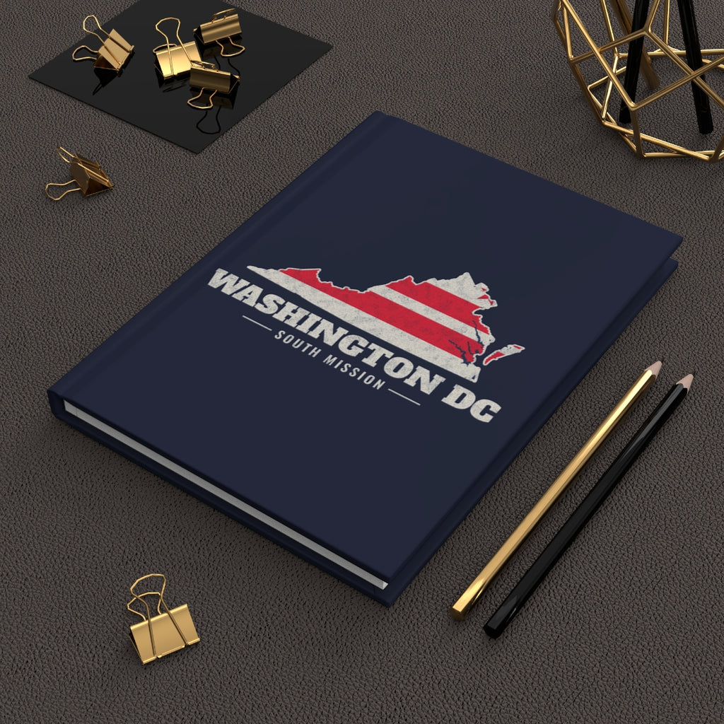 Washington DC South Mission flag map journal by Weak Things view 2