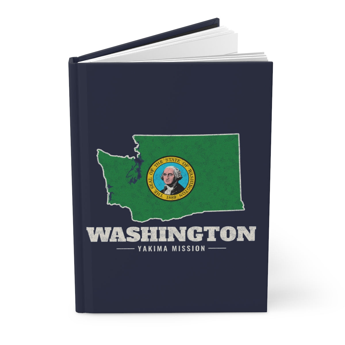 Washington Yakima Mission flag map journal by Weak Things view 3