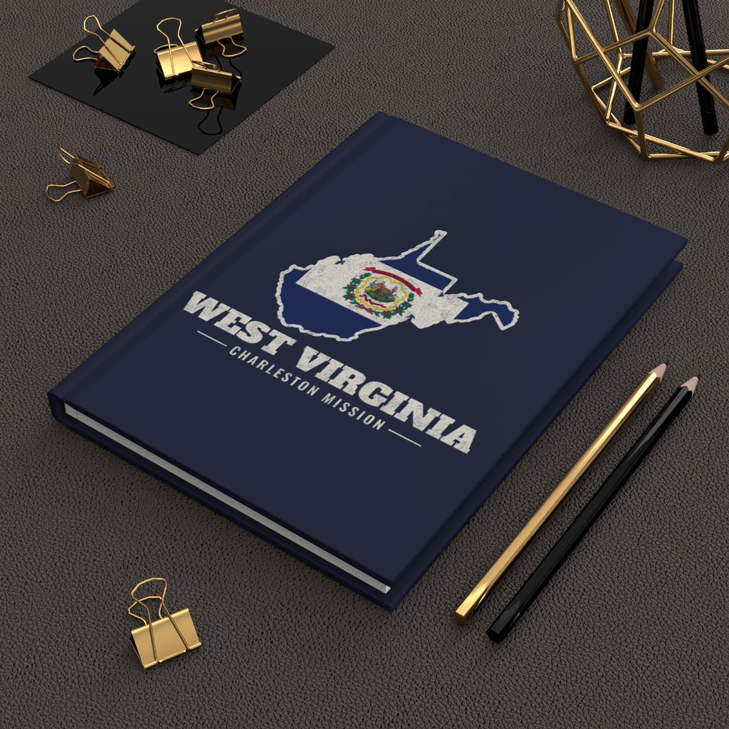 West Virginia Charleston Mission flag map journal by Weak Things view 2