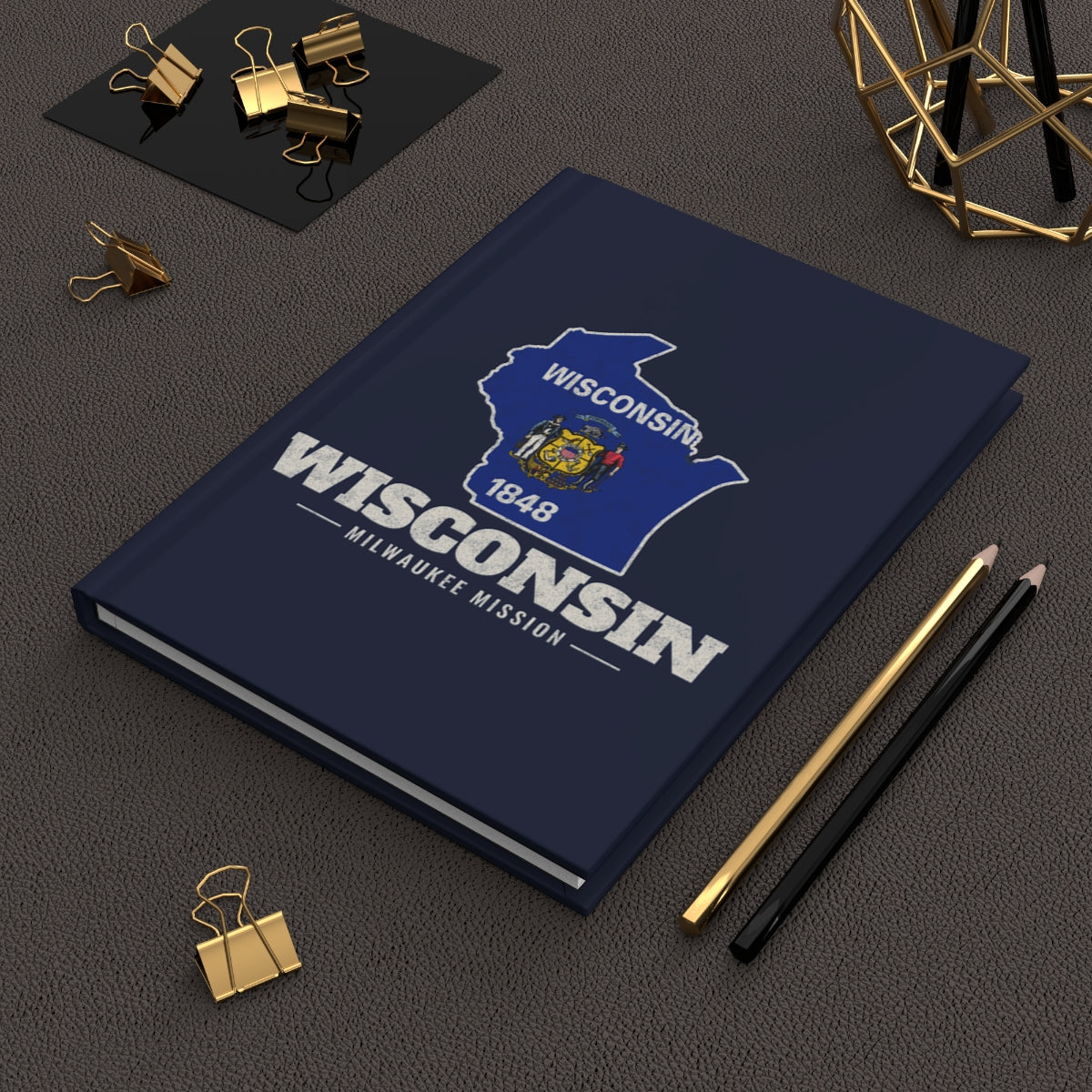 Wisconsin Milwaukee Mission flag map journal by Weak Things view 2