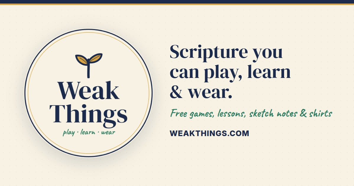 The Gift of Testimony by Gérald Caussé – Sketch Note – WEAK THINGS
