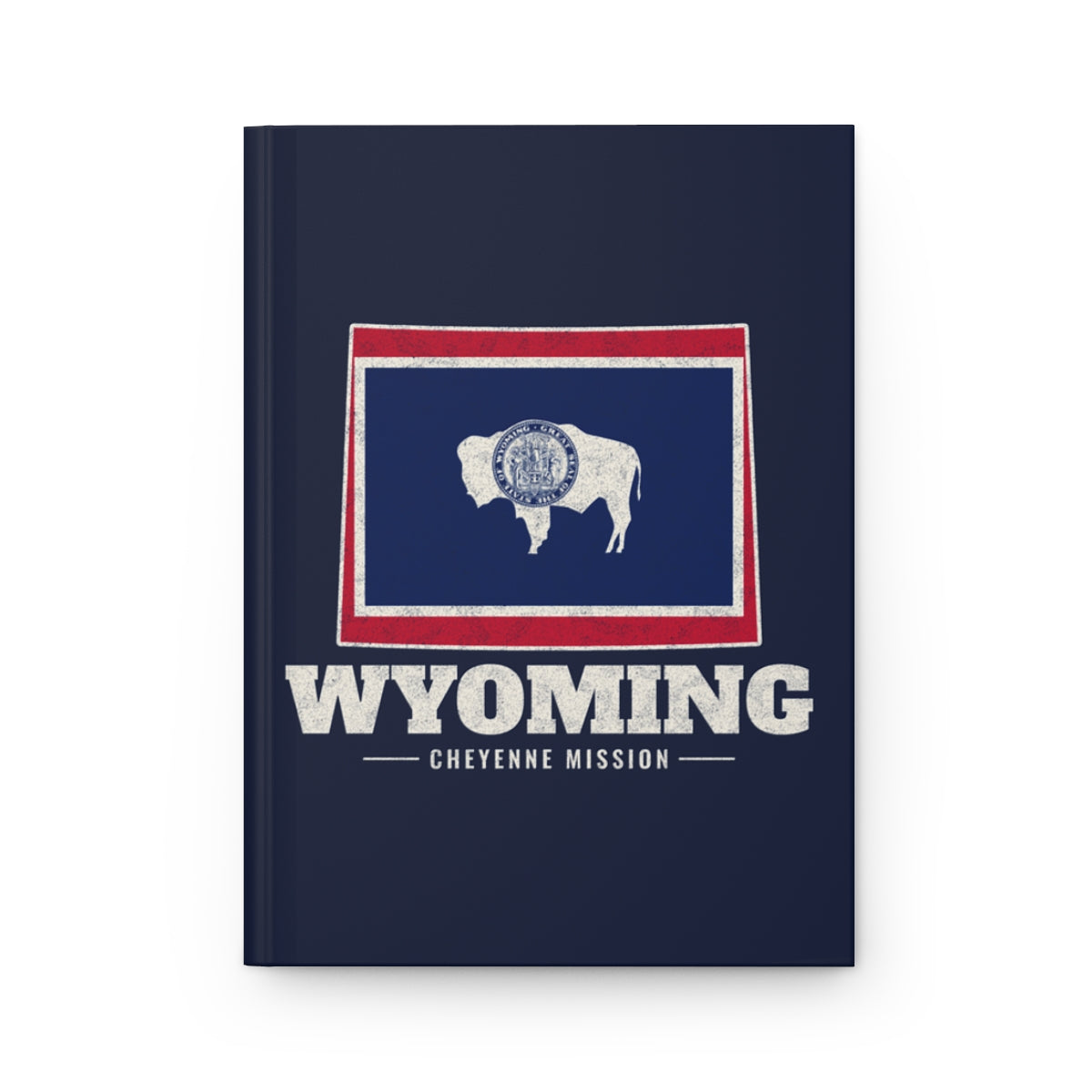 Wyoming Cheyenne Mission flag map journal by Weak Things