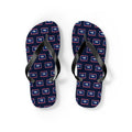 Wyoming Mission flag map flip flops by Weak Things view 2
