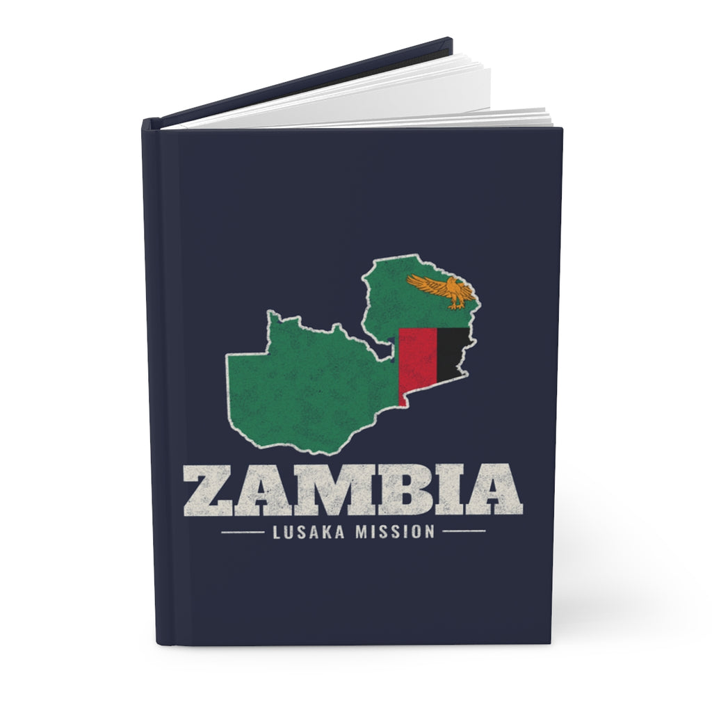 Zambia Lusaka Mission flag map journal by Weak Things view 3