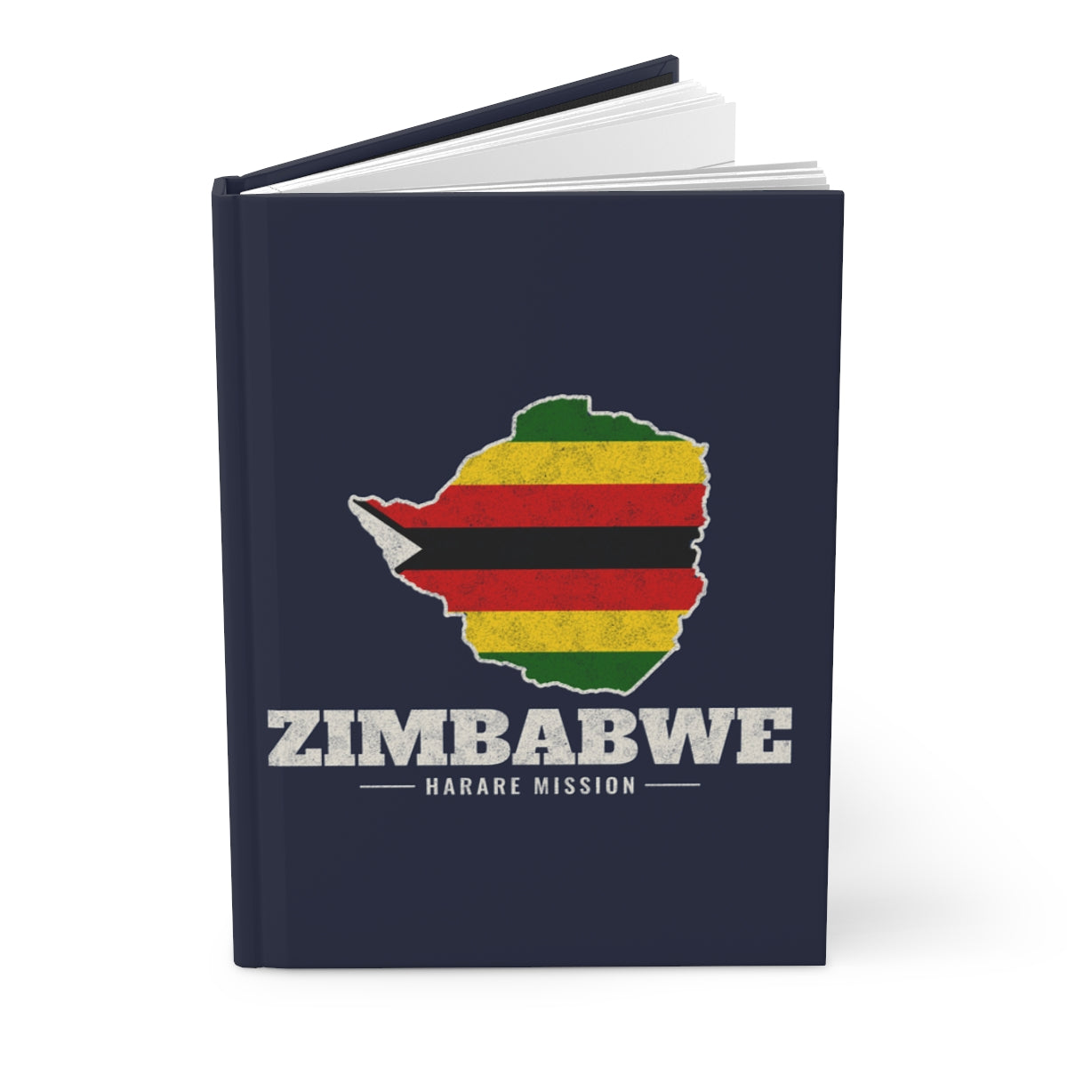 Zimbabwe Harare Mission flag map journal by Weak Things view 3