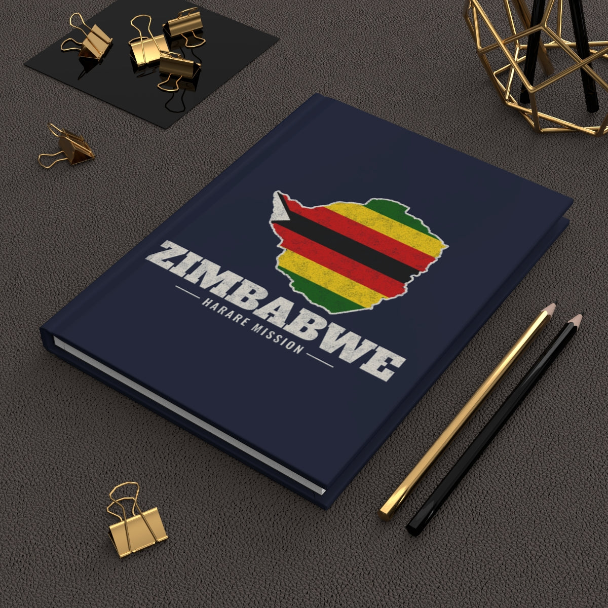 Zimbabwe Harare Mission flag map journal by Weak Things view 2