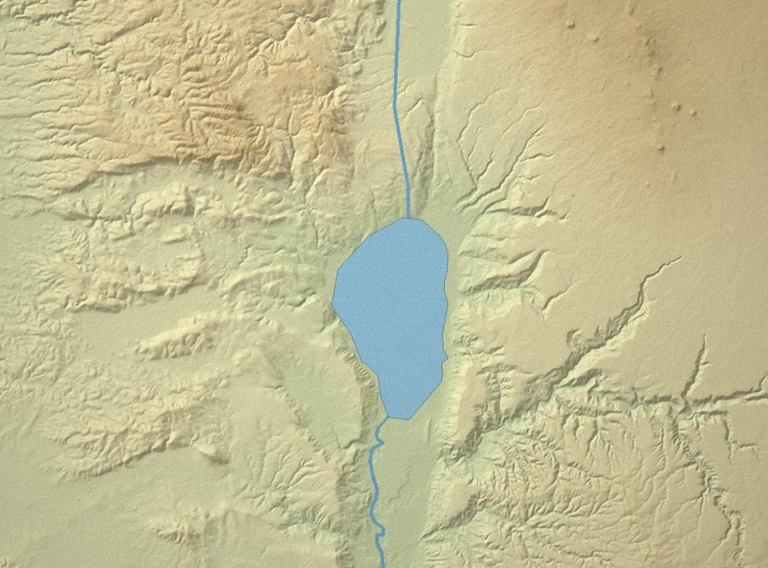 Relief map of Galilee showing the Sea of Galilee, the Jordan River and nearby towns